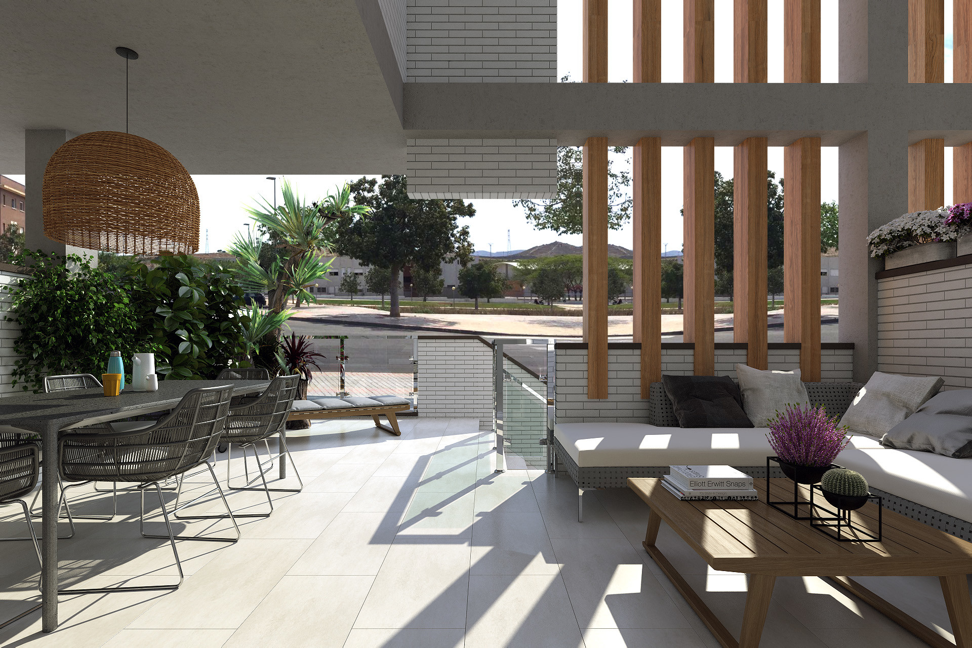 Terraza del residencial AQUA, Vive la terraza