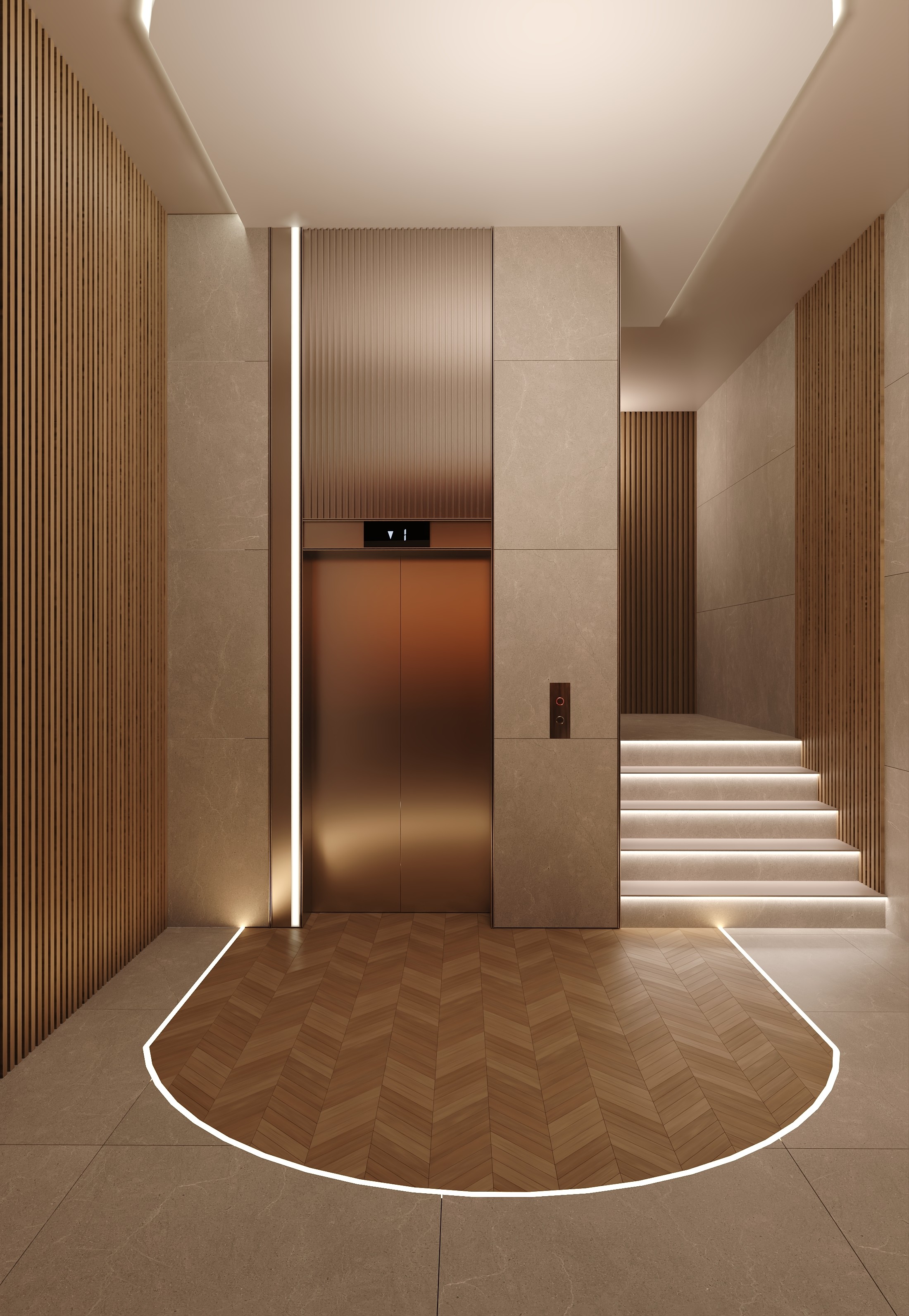 zaguan frontal nuevo Edificio Goya en cartagena