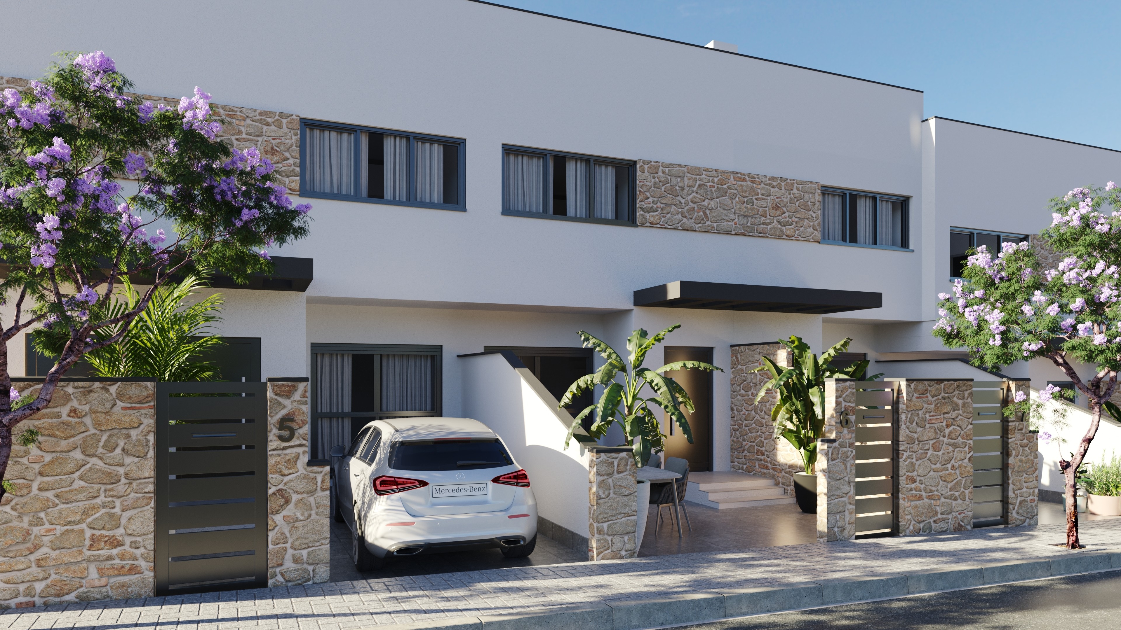 infografia fachada hacienda los molinos en los molinos marfagones cartagena